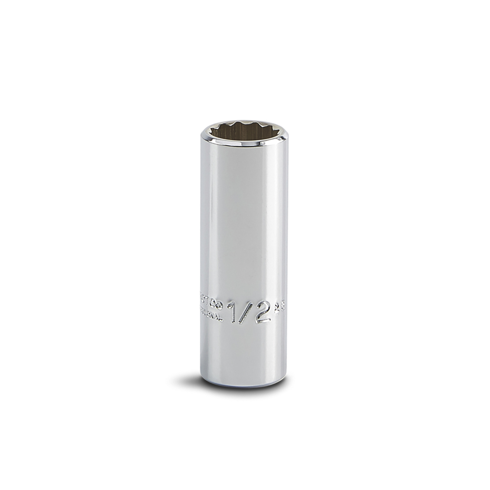 Proto 3/8in. Drive Deep SAE 12 Point Socket, 1/2in., Model# J5016